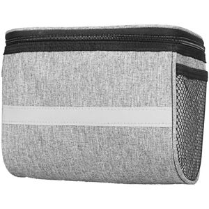 Linghhang - Bike Handlebar Bag - s- 21x13x16.5cm Grey Waterproof Bike Basket Bag with Touch Screen Cooler Strap Bicycle Front Bag with Mesh Bag Linghhang - Bike Handlebar Bag - s- 21x13x16.5cm Grey Waterproof Bike Basket Bag with Touch Screen Cooler Strap Bicycle Front Bag with Mesh Bag