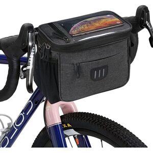 Tonchean - Bike Storage, 6L Bike Handlebar Bag, Waterproof Bike Front Bag, Large Capacity Bike Basket Bag Handlebar Bags with Phone Holder Road Bike Tonchean - Bike Storage, 6L Bike Handlebar Bag, Waterproof Bike Front Bag, Large Capacity Bike Basket Bag Handlebar Bags with Phone Holder Road Bike