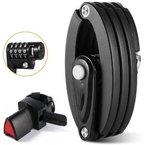 Csparkv - Folding Bike Lock with Bracket, 4 Digit Combination Lock, 85cm Long, High Security Bicycle Lock, Folding Bike Lock for mtb, Road Bike, Csparkv - Folding Bike Lock with Bracket, 4 Digit Combination Lock, 85cm Long, High Security Bicycle Lock, Folding Bike Lock for mtb, Road Bike,