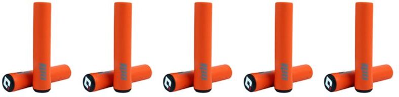 TLILY 5X odi Silicone Handlebar Grips Bicycle Grip Shock Absorbing Soft Mountain Accessories Orange