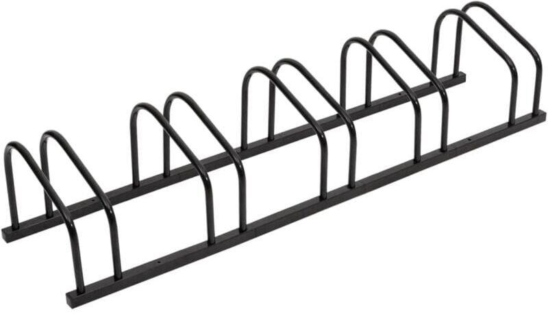 Bike Rack for 5 Bikes Black Steel vidaXL