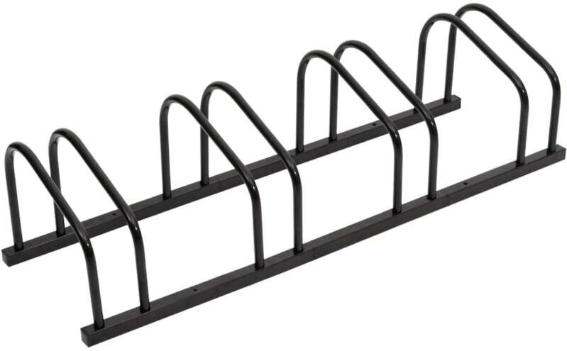 Bike Rack for 4 Bikes Black Steel Vidaxl