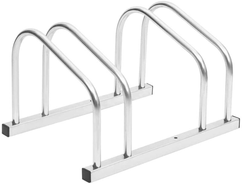 Bike Rack for 2 Bikes Galvanised Steel Vidaxl
