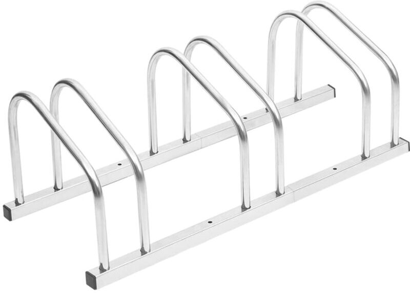 Bike Rack for 3 Bikes Galvanised Steel Vidaxl