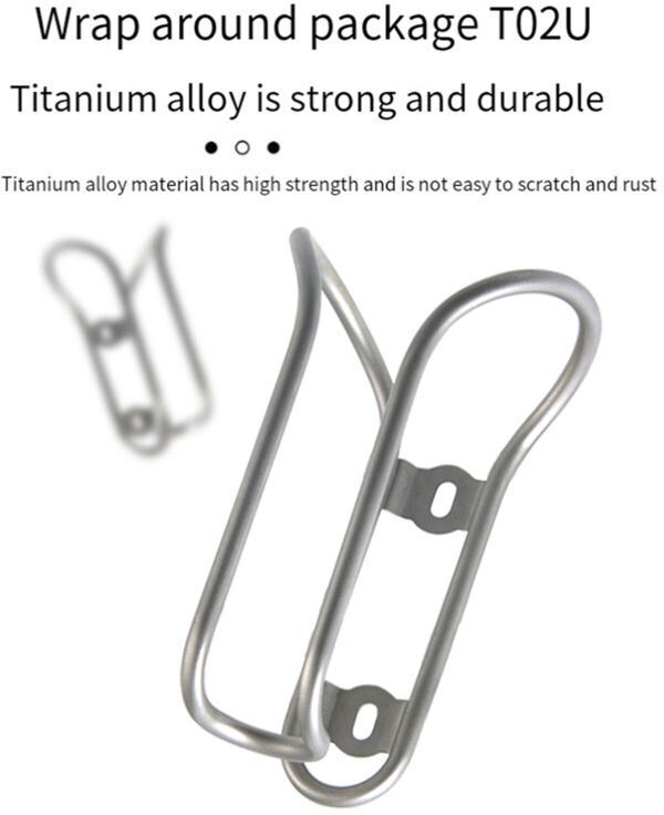 Tlily - Bicycle Kettle Rack Titanium Alloy Hollow Riding Water Bottle Cage Holder with Screws Bike Cycling Accessories Style a