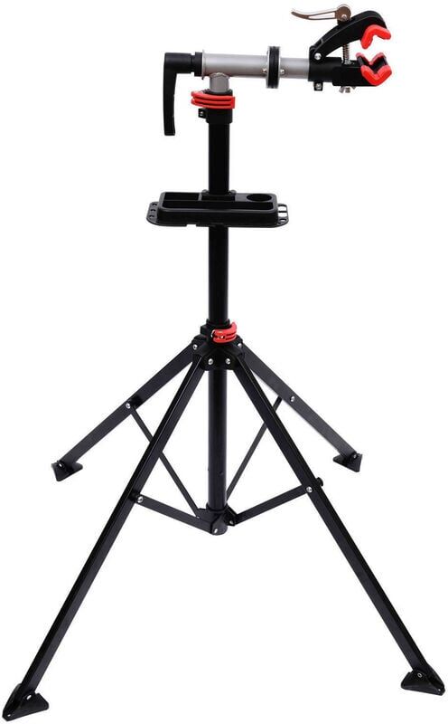 Homcom - Folding Bike Cycle Bicycle Maintenance Repair Stand Display Rack Tool Adjustable