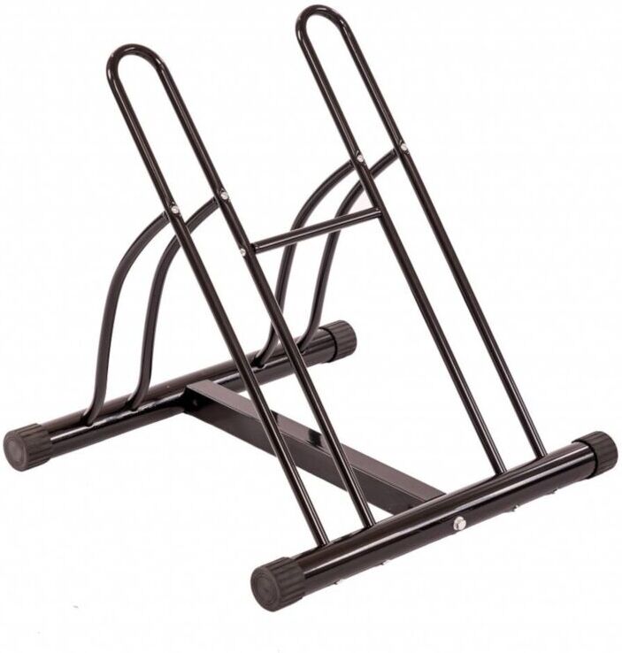 Oypla - Double Heavy Duty Bike Bicycle Floor Parking Stand Holder Storage Rack
