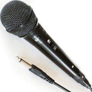 LOOPS Handheld Dynamic Microphone Wired dj pa Stage Karaoke & ¼' Cable for Singing