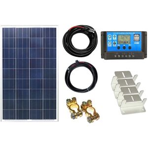 Lowenergie - 100w Poly Solar Panel Kit - 12V/24V - pwm Controller