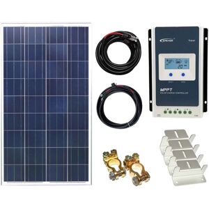 Lowenergie - 100w Poly Solar Panel Kit 12V/24V with mppt Controller