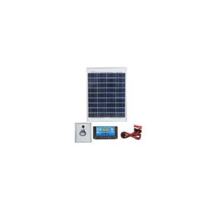 Lowenergie - 20w Poly-Crystalline Solar Panel pv Photo-voltaic and charging kit
