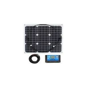 Lowenergie - 30w Flexi Solar Panel Photo-voltaic for boat caravan home in white Kit 1