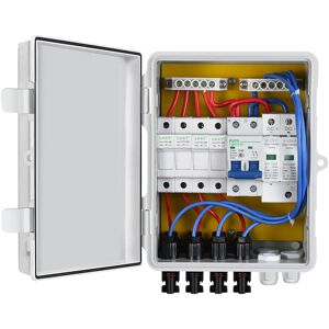 4-String pv Solar Combiner Box converge the input 10A pv array for Solar Panel - Eco-worthy