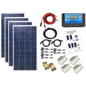 Lowenergie - 400w Poly Solar Panel Kit - 24V with pwm Controller