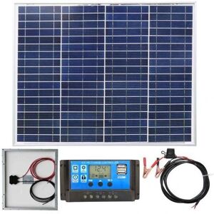 Lowenergie - 40w Poly-Crystalline Solar Panel pv Photo-voltaic and charging kit