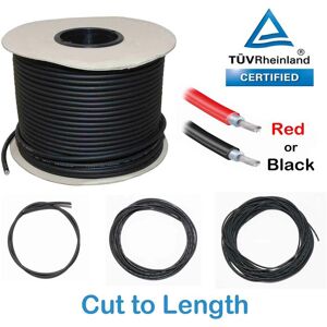 LOWENERGIE 4mm Solar pv Cable - Black - 20m