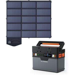 Allpowers - Portable Generator 288Wh Power Station With 100W Solar Panel for Camping