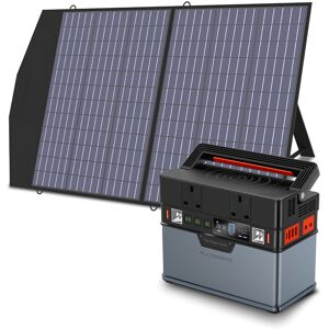 Allpowers - Portable Generator 288Wh Power Station With 100W Solar Panel for Camping