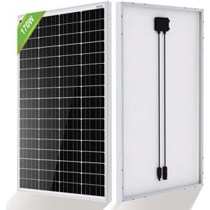 170W Monocrystalline Solar Panel 170W 12V Class Battery Charge for Caravan Home Off Grid - Eco-worthy