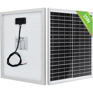 25W 18V Mono pv Solar Panels 10W Solar Panel for Car rv Home Battery Charging - Eco-worthy