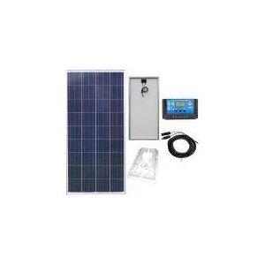 LOWENERGIE 150w Poly-Crystalline Solar Panel pv Photo-voltaic and charging kit including brackets