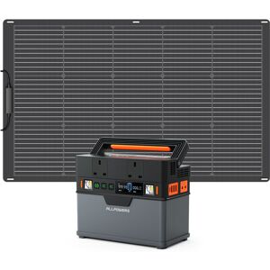 Allpowers - Portable Generator 288Wh Power Station With 100W Monocrystalline Solar Panel for Camping