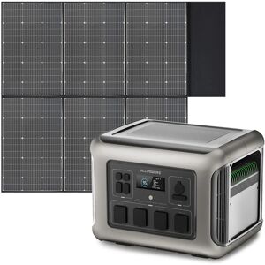 Allpowers - Portable Power Station Solar Generator 2016Wh LiFePO4 with 600W Solar Panel for rv, Home Backup, Emergency, Outdoor Camping R2500