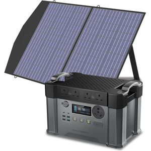 Power Station 1500Wh 2400W Solar Generator with 100W Solar Panel for Emergency Outdoor Allpowers S2000 pro