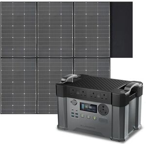 Power Station 1500Wh 2400W Solar Generator with 600W Solar Panel for Emergency Outdoor Allpowers S2000 pro