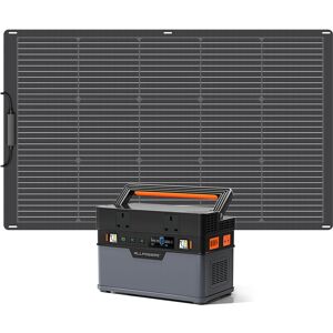 Allpowers - Power Station, 606Wh Solar Generator With 100W Monocrystalline Solar Panel for Home Emergency Outdoor Camping S700