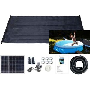 Lowenergie - Solar Thermal Water Heater Mat 1.33m x 3m, Pump and Solar Panel Kit