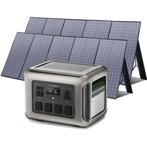 Allpowers - Portable Power Station Solar Generator 2016Wh LiFePO4 with 2Pcs 400W Solar Panel for rv, Home Backup, Emergency, Outdoor Camping R2500