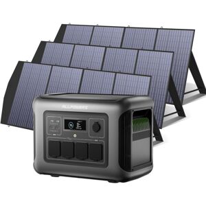 ALLPOWERS R1500 LITE Portable Power Station with 3 x 200W Solar Panels, 1056Wh LiFePO4 Battery, 1600W AC Outlets (3200W Max), 100W USBC, 15ms UPS, ALLPOWERS R1500 LITE Portable Power Station with 3 x 200W Solar Panels, 1056Wh LiFePO4 Battery, 1600W AC Outlets (3200W Max), 100W USBC, 15ms UPS,