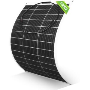 Eco-worthy - 130W 12V Super Flexible Solar Panel Monocrystalline for Off- Grid system Motorhome, rv, Caravan, Camper, Boats, Roofs, Uneven Surfaces Eco-worthy - 130W 12V Super Flexible Solar Panel Monocrystalline for Off- Grid system Motorhome, rv, Caravan, Camper, Boats, Roofs, Uneven Surfaces