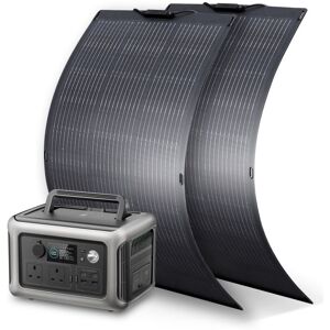 Allpowers - R600 600W Portable Power Station, 299Wh LiFeP04 Battery, Solar Generator with 2Pcs 100W Flexible Solar Panel Included for Outdoor Camping Allpowers - R600 600W Portable Power Station, 299Wh LiFeP04 Battery, Solar Generator with 2Pcs 100W Flexible Solar Panel Included for Outdoor Camping