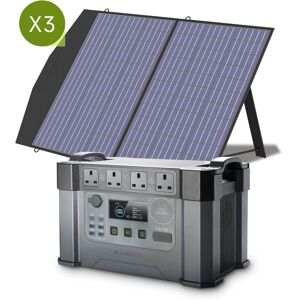 Allpowers - S2000 Pro mppt Solar Generator with 3 100W Folable Solar Panel Included, 2400W 1500wh Portable Power Station, Solar Mobile Battery Pack Allpowers - S2000 Pro mppt Solar Generator with 3 100W Folable Solar Panel Included, 2400W 1500wh Portable Power Station, Solar Mobile Battery Pack