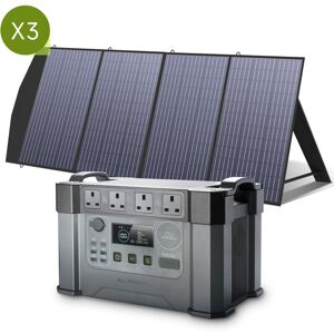 Allpowers - S2000 Pro mppt Solar Generator with 3 200W Folable Solar Panel Included, 2400W 1500wh Portable Power Station, Solar Mobile Battery Pack Allpowers - S2000 Pro mppt Solar Generator with 3 200W Folable Solar Panel Included, 2400W 1500wh Portable Power Station, Solar Mobile Battery Pack