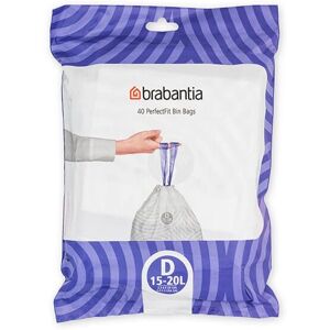 Brabantia PerfectFit Bags D 15-20 litre Dispenser Pack of 40 bags