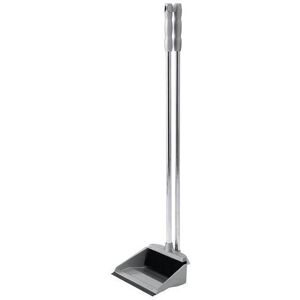 501043 Long-Handle Dustpan & Brush Set Grey - Addis