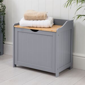 Christow - Lustleigh Grey Laundry Box With Lid - Grey