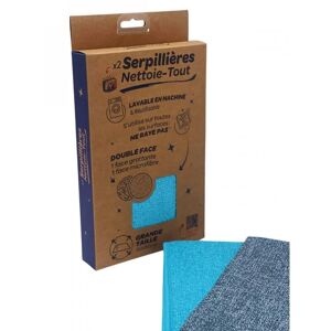 2 CLEVER SPONGES - VENTEO - Double sided anti-scratch - Dusting/cleaning/shining all surfaces - Absorbent microfiber - 50x60cm