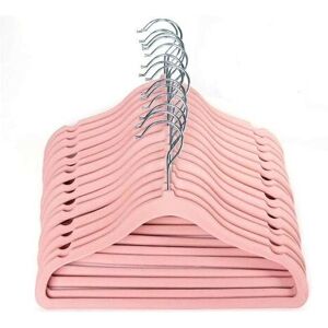 Lune - 20 Pieces Non-Slip Baby Clothes Hanger 360° Swivel Hook for Space Saving (Pink)