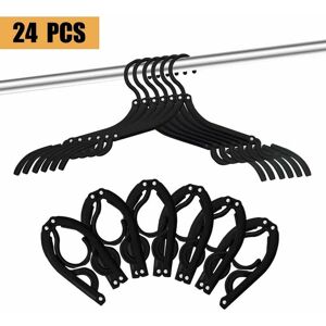 HOOPZI 24pcs Travel Hangers - Portable Foldable Hangers Travel Accessories Foldable Clothes Rack for Travel