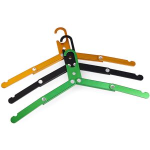 ALWAYSH Travel Hangers Heavy Duty Metal Folding Hangers for Wet Clothes Portable Space Saving Travel Accessories for Camping Cruise Hotel (3) - multicolour