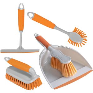 Brights' Kitchen Bundle Dustpan & Brush Washing Up Orange - Orange - Charles Bentley