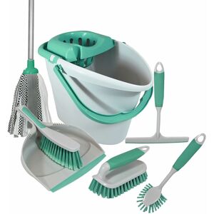 Brights' Kitchen Bundle Set Mop Brush Scrub Squeegee Mint Green - Mint Green - Charles Bentley