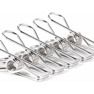 PESCE Clothes Pegs for Clothes Pegs - 28 Pack Multi-Function Stainless Steel Heavy Duty Metal Wire Clothes Pegs Utility Pegs Clothes Pegs Clothesline Clips