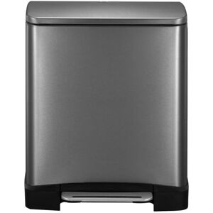 Berkfield Home - eko Pedal Bin E-Cube 28+18 l Steel