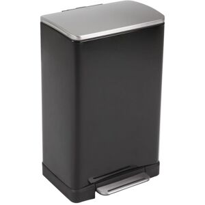 Berkfield Home - eko Pedal Bin E-Cube 40 l Matte Black