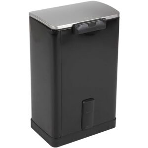 Berkfield Home - eko Pedal Bin E-Cube 40 l Matte Black